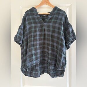Madewell Plaid Top